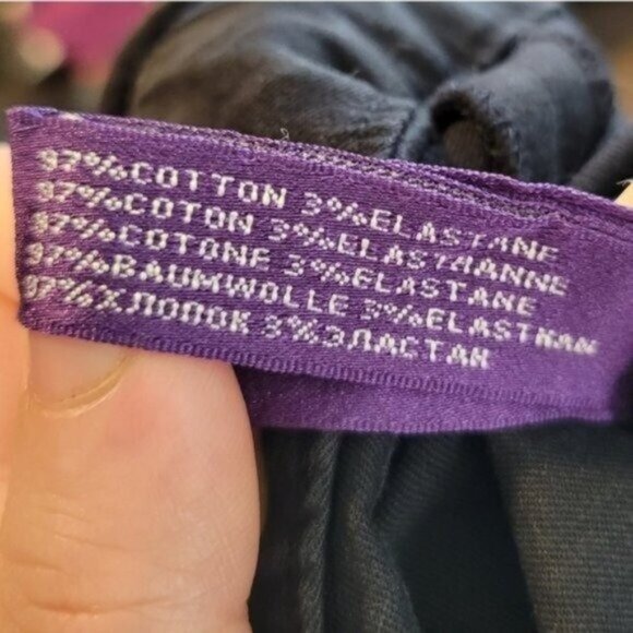 Ralph Lauren Collection Purple Label | High Rise Wide Leg Flare Pants Black - Picture 8 of 9